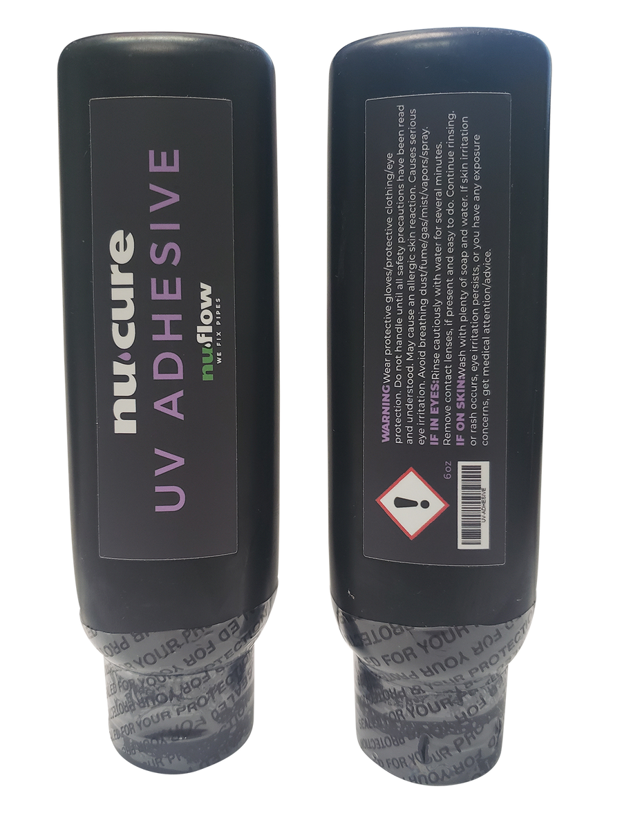 10 PACK 6OZ BOTTLE UV PLASTIC ADHESIVE NuFlow