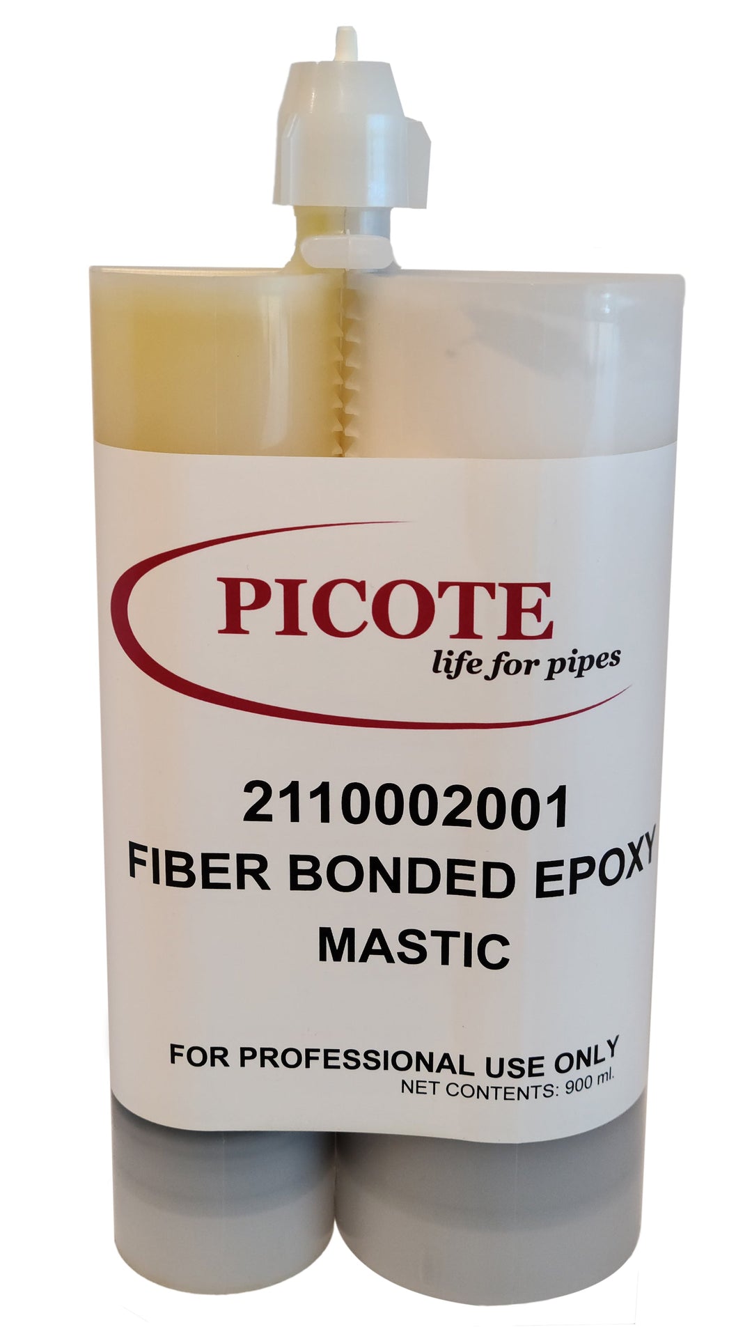 Picote Fiber Bonded Mastic, 14lbs 10oz, White