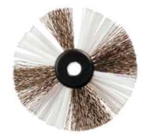 Nylon/Wire Cleaning Brush 4" - 3/8" Shaft