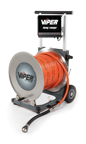 Viper Long Range Steerable Jet-Powered Inspection System w/ Motorized Drum